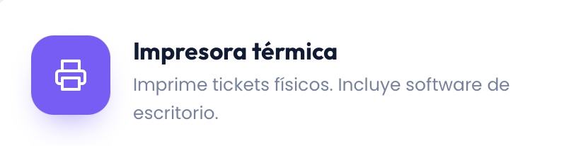 Interfaz de Impresora Térmica en Kiuu